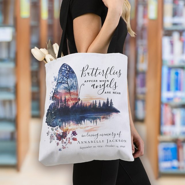 Butterflies Appear Angels Memorial Tote Bag (Creator Uploaded)