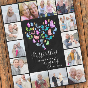 Butterflies Appear When Angels Are Near Photo Fleece Blanket