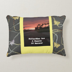 Butterflies Are A Beauty    Decorative Cushion