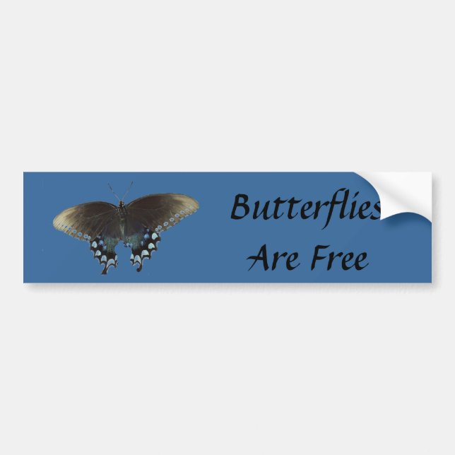 Butterflies Are Free Bumper Sticker (Front)