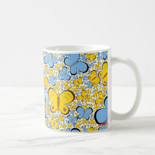 butterflies are free coffee mug