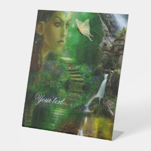 Butterflies are free to fly pedestal sign