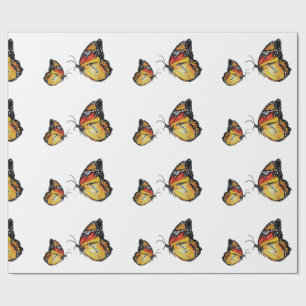 Butterflies Art Matte Wrapping Paper, 30 in x 6 ft Paper
