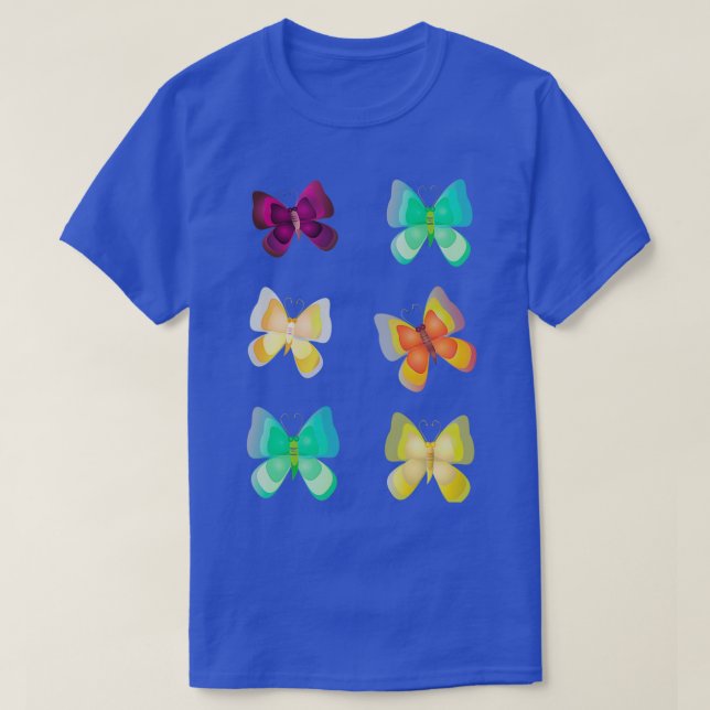 Butterflies Art of zoo T-Shirt (Design Front)