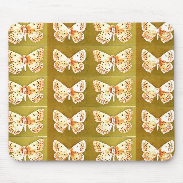 Butterflies Artwork Unique Modern Mousepad (Front)
