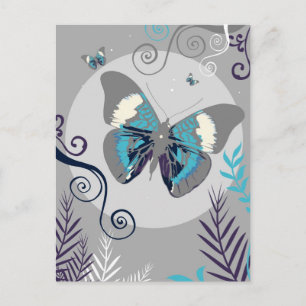 Butterflies at Night Postcard