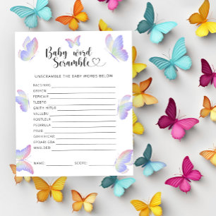 Butterflies - Baby Word Scramble Game