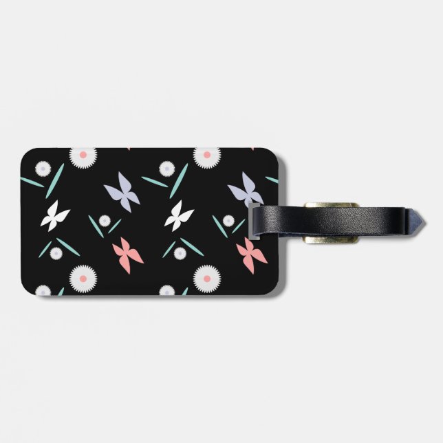 Butterflies Bag Tag - Customised (Back Horizontal)