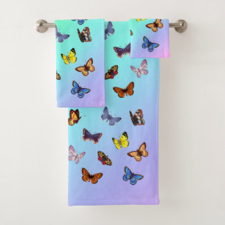 Butterflies Bath Towel Set