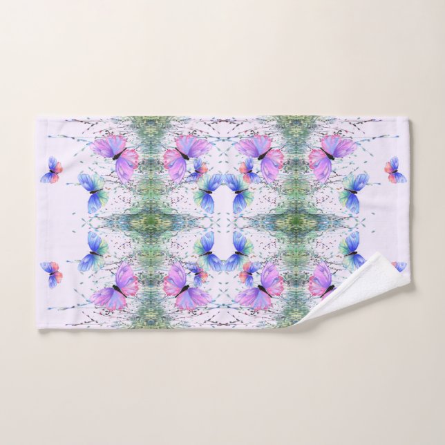 Butterflies Bath Towels (Hand Towel)