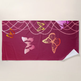 Butterflies Beach Towel