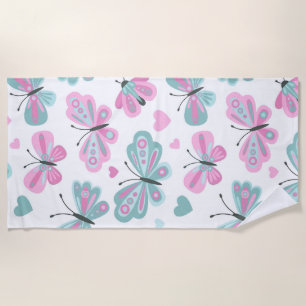 Butterflies Beach Towel