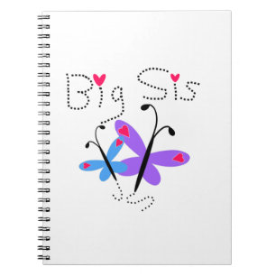 Butterflies Big Sis Gifts Notebook