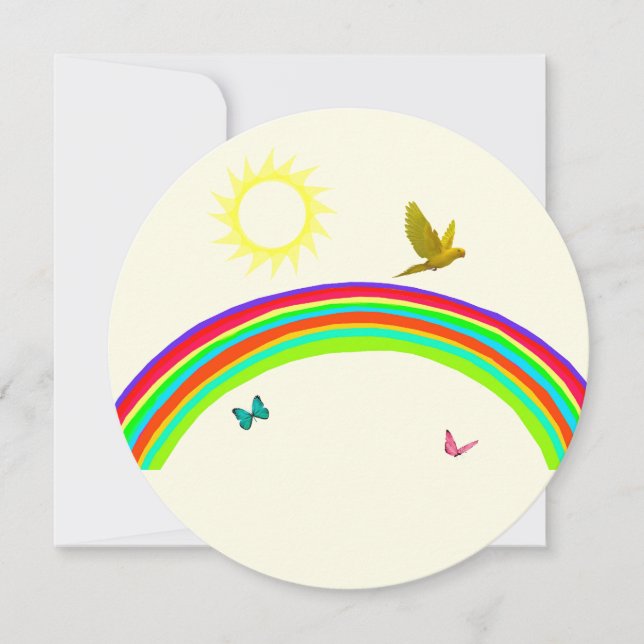 Butterflies Birthday Card (Front)