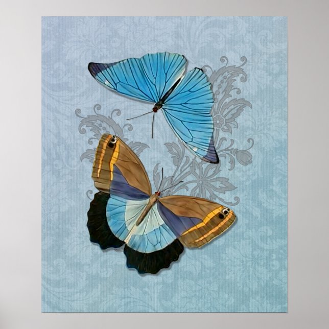 Butterflies Blue Poster (Front)