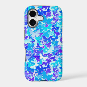 Butterflies, blue, turquoise, lavender