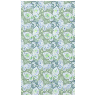 Butterflies Blues & Greens Tablecloth