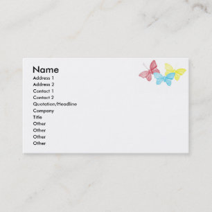 Butterflies Business Card