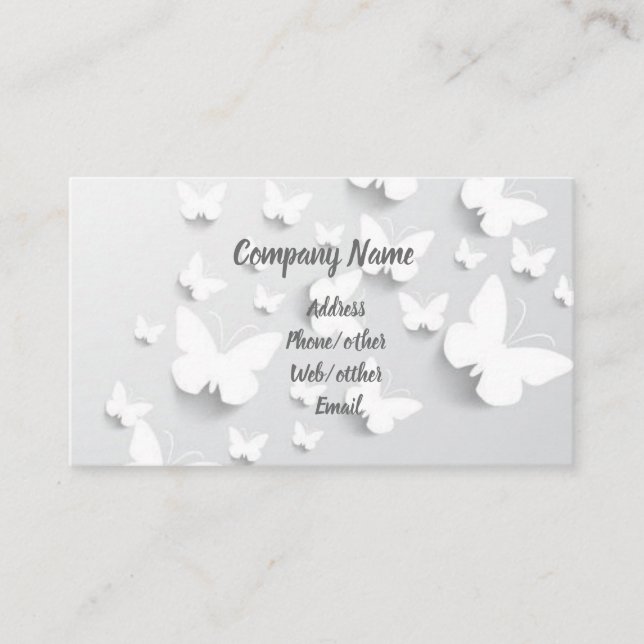 Butterflies Business Card (Front)