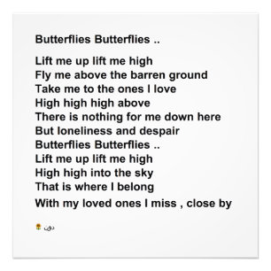 BUTTERFLIES BUTTERFLIES (OPTION 1) PHOTO PRINT