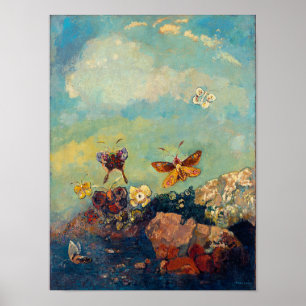 Butterflies by Redon Fine Art Poster