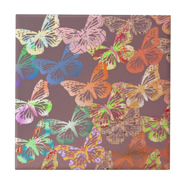 Butterflies Ceramic Tile (Front)