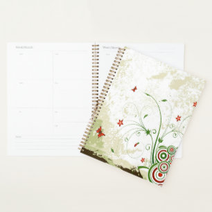 Butterflies, Circles and Flowers Planner