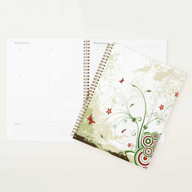 Butterflies, Circles and Flowers Planner (Display)