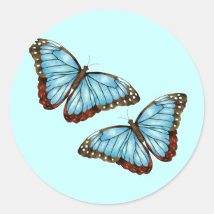 Butterflies Classic Round Sticker