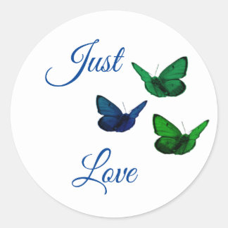 Butterflies Classic Round Sticker