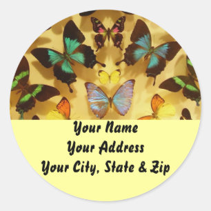 Butterflies Classic Round Sticker