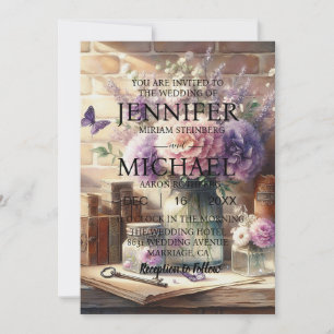 Butterflies Classic Wedding Invitations