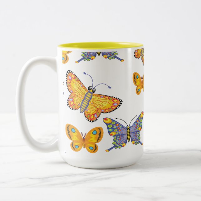 Butterflies Coffee Mug (Left)