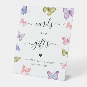 Butterflies colourful cards and gifts Sign