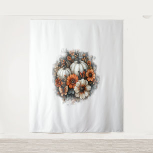 Butterflies Country Pumpkin Tapestry