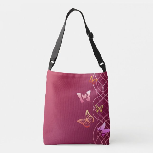 Butterflies Crossbody Bag (Back)