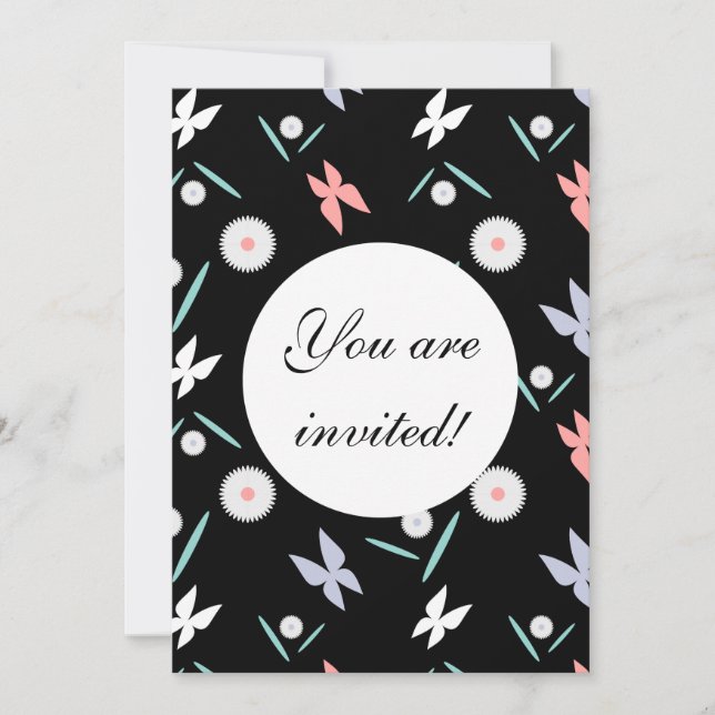 Butterflies Custom Announcement - Customised (Front)