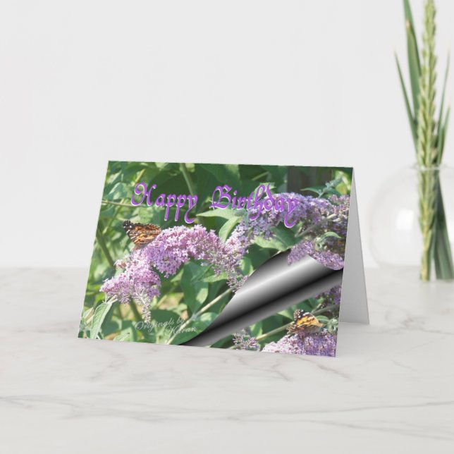 Butterflies-customise it card (Front)