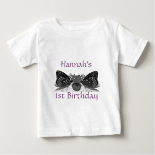 Butterflies & Daisies Personalizable Baby T-Shirt
