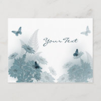 Butterflies & Daisies Postcard
