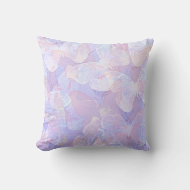 Butterflies Do It - Lavender Cushion (Front)