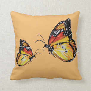 Butterflies Drawing Throw Cushion