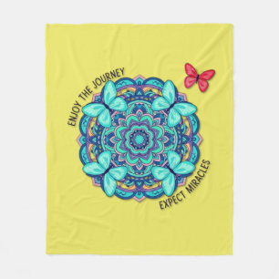 Butterflies Enjoy The Journey Fleece Blanket