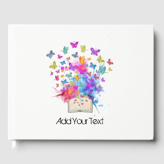 Butterflies explosion guest book (Front)
