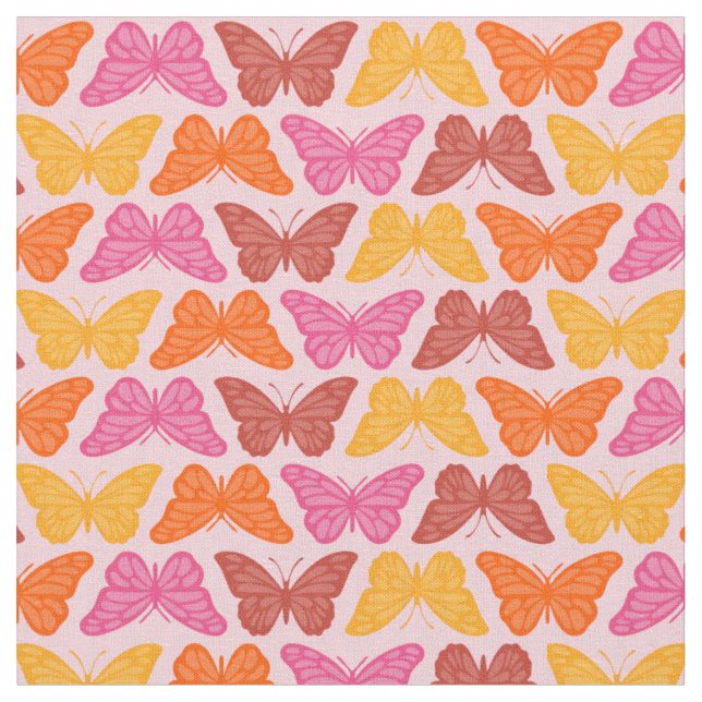 Butterflies Fabric (Close Up)