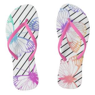 Butterflies Flip Flop Sandals