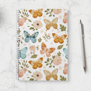 Butterflies Floral Pink  Planner