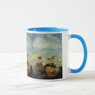 Butterflies flowers 1910 Odilon Redon Art Love Mug