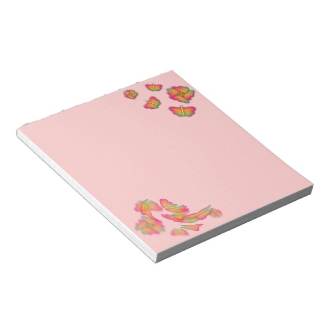 Butterflies & Flowers Notepad (Angled)
