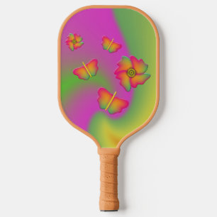 Butterflies & Flowers Pickleball Paddle
